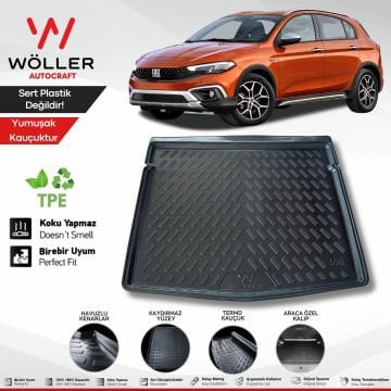 Fiat Egea Cross Bagaj Havuzu 2021 Sonrası 3D Wöller Ultraflex Esnek