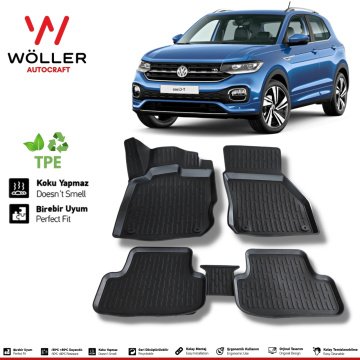 Volkswagen T Cross Paspas 2022 Sonrası 3d Havuzlu Wöller Paspas