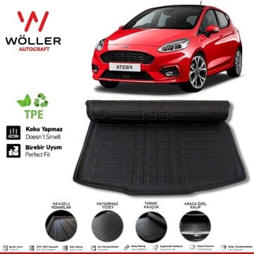 Ford Fiesta Bagaj Havuzu 2018 2022 Arası 3D Wöller Ultraflex Esnek