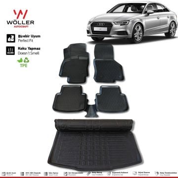 Audi A3 Sedan Paspas Bagaj Havuzu 2013 2020 Arası 3d Ultraflex Set