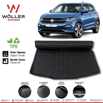 Volkswagen T Cross Bagaj Havuzu 2022 Sonrası 3D Wöller Ultraflex Esnek