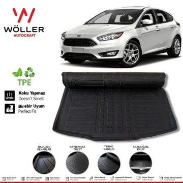 Focus 4 Bagaj Havuzu Sedan 2015 2018 Arası 3D Wöller Ultraflex Esnek