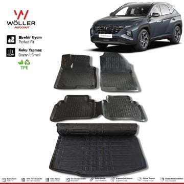 Hyundai Tucson Paspas Bagaj Havuzu Set 2021 Sonrası 3d Ultraflex Set