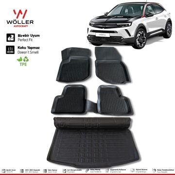 Opel Mokka Paspas Bagaj Havuzu Set 2021 Sonrası 3d Ultraflex Set