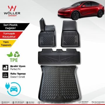 Tesla Model Y Paspas Bagaj Havuzu Set 2019 Sonrası 3d Ultraflex Set