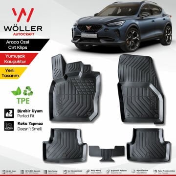 Cupra Formentor Paspas 2021 Sonrası 3d Havuzlu Wöller Paspas