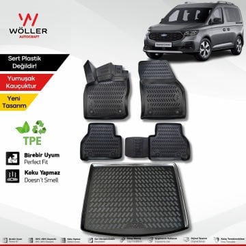 Ford Connect Paspas Bagaj Havuzu Set 2023 Sonrası Uyumlu 3d Wöller Ultraflex Set