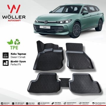 Volkswagen Passat B9 Paspas Variant 2024 Sonrası Uyumlu 3d Havuzlu Paspas
