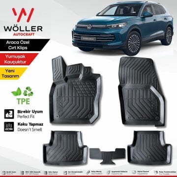 Volkswagen Tiguan Paspas 2024 Sonrası 3d Havuzlu Wöller Paspas