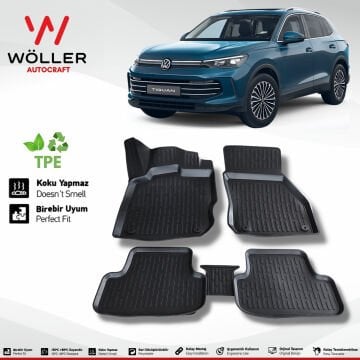 Volkswagen Tiguan Paspas 2024 Sonrası 3d Havuzlu Wöller Paspas