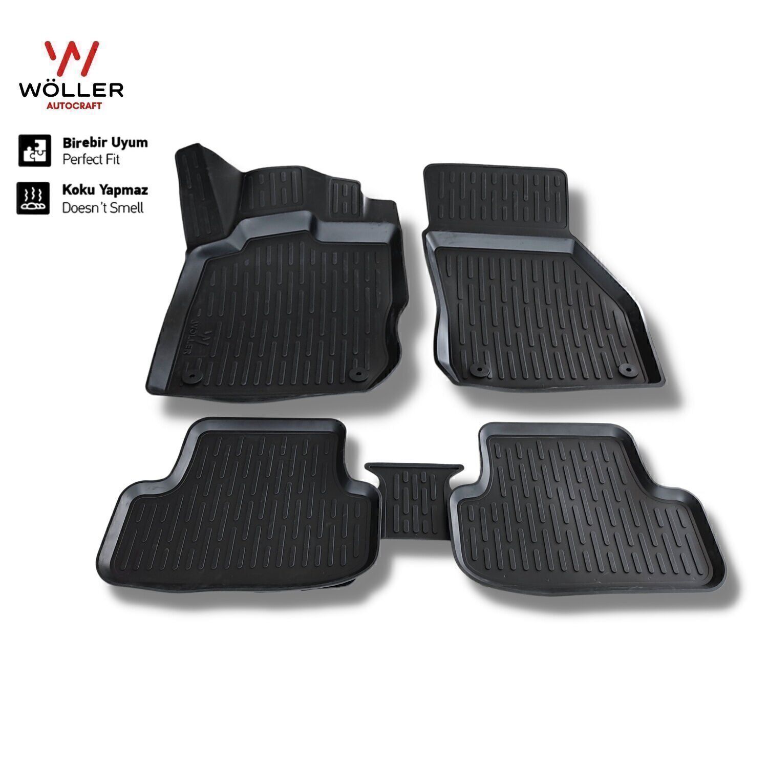 Volkswagen iD4 Paspas 2021 2025 Arası Uyumlu 3d Havuzlu Wöller Paspas