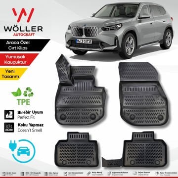 Bmw İX1 Paspas Elektrikli 2022 Sonrası Uyumlu 3d Havuzlu Wöller Paspas
