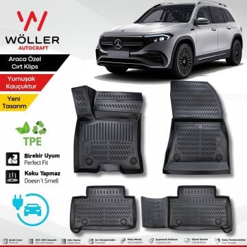 Mercedes Eqb Paspas Elektrikli 2022 Sonrası Uyumlu 3d Havuzlu Wöller Paspas