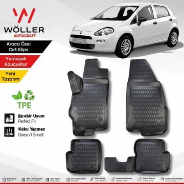 Fiat Punto Paspas 2005 2018 Arası Uyumlu 3d Havuzlu Paspas