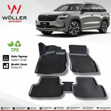 Skoda Kodiaq Paspas 2024 Sonrası Uyumlu 3D Wöller Ultraflex Esnek