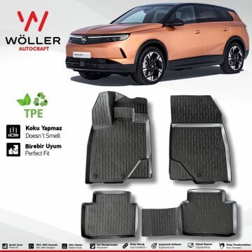 Yeni Opel Grandland Paspas 2025 Sonrası Uyumlu 3d Havuzlu Wöller Paspas