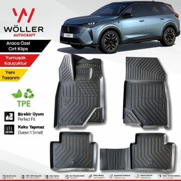 Yeni Peugeot 5008 Paspas 2025 Sonrası Uyumlu 3d Havuzlu Wöller Paspas