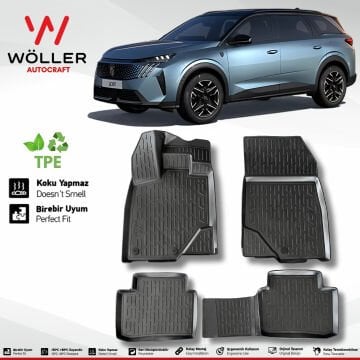 Yeni Peugeot 5008 Paspas 2025 Sonrası Uyumlu 3d Havuzlu Wöller Paspas