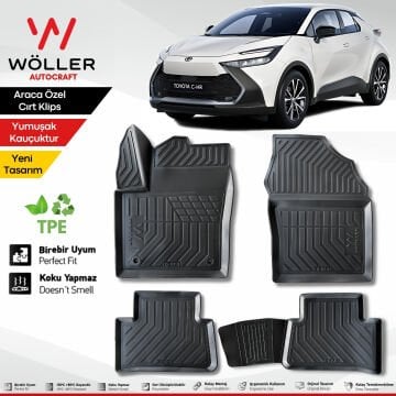 Toyota Chr Paspas 2016 2025 Arası Uyumlu 3d Havuzlu Wöller Paspas