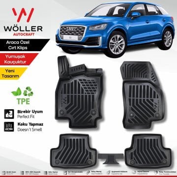 Audi Q2 Paspas 2015 2026 Arası Uyumlu 3d Havuzlu Wöller Paspas