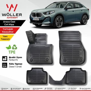Bmw X2 Paspas 2018 Sonrası Uyumlu 3d Havuzlu Wöller Paspas