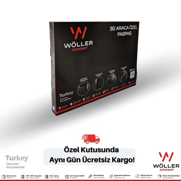 Citroen Berlingo Paspas 2008 2019 Arası 3d Havuzlu Wöller Paspas