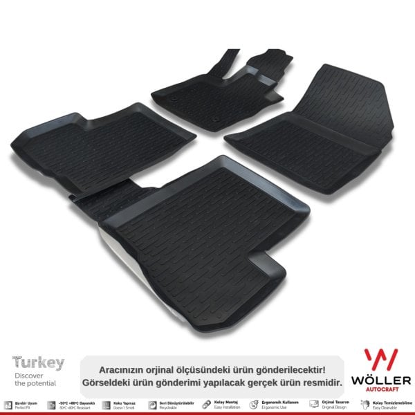 Dacia Lodgy Paspas 2013 2021 Arası 3d Havuzlu Wöller Paspas