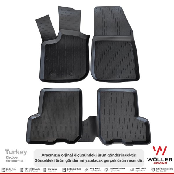 Dacia Duster Paspas 2009 2017 Arası 3d Havuzlu Wöller Paspas