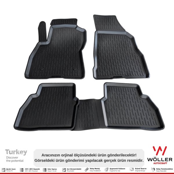 Fiat Doblo Paspas 2010 Sonrası 3d Havuzlu Wöller Paspas
