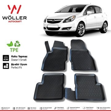 Opel Corsa D Paspas 2006 2014 Arası 3d Havuzlu Wöller Paspas