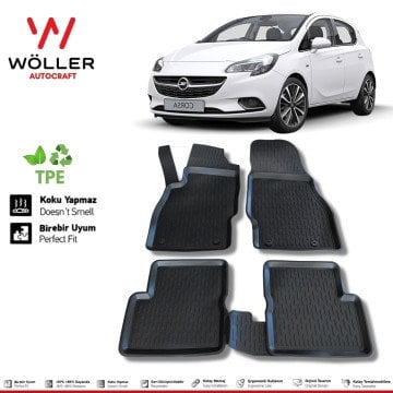 Opel Corsa E Paspas 2014 2019 Arası 3d Havuzlu Wöller Paspas