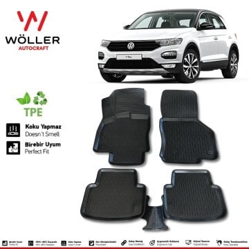 Volkswagen T Roc Paspas 2016 2025 Arası 3d Havuzlu Wöller Paspas