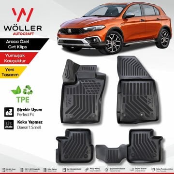 Fiat Egea Cross Paspas 2021 Sonrası 3d Havuzlu Wöller Paspas