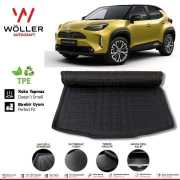 Toyota Yaris Cross Bagaj Havuzu 2022 Sonrası 3D Wöller Ultraflex Esnek