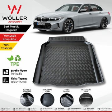 Bmw 3 Serisi G20 Bagaj Havuzu 2019 2025 Arası Uyumlu 3D Wöller Ultraflex Esnek