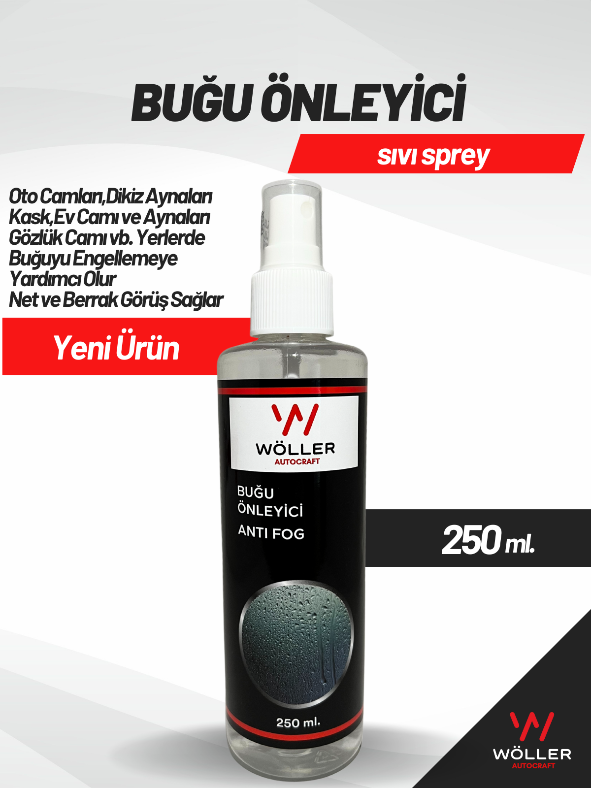 Wöller Buğu Önleyici Sprey 250 ml