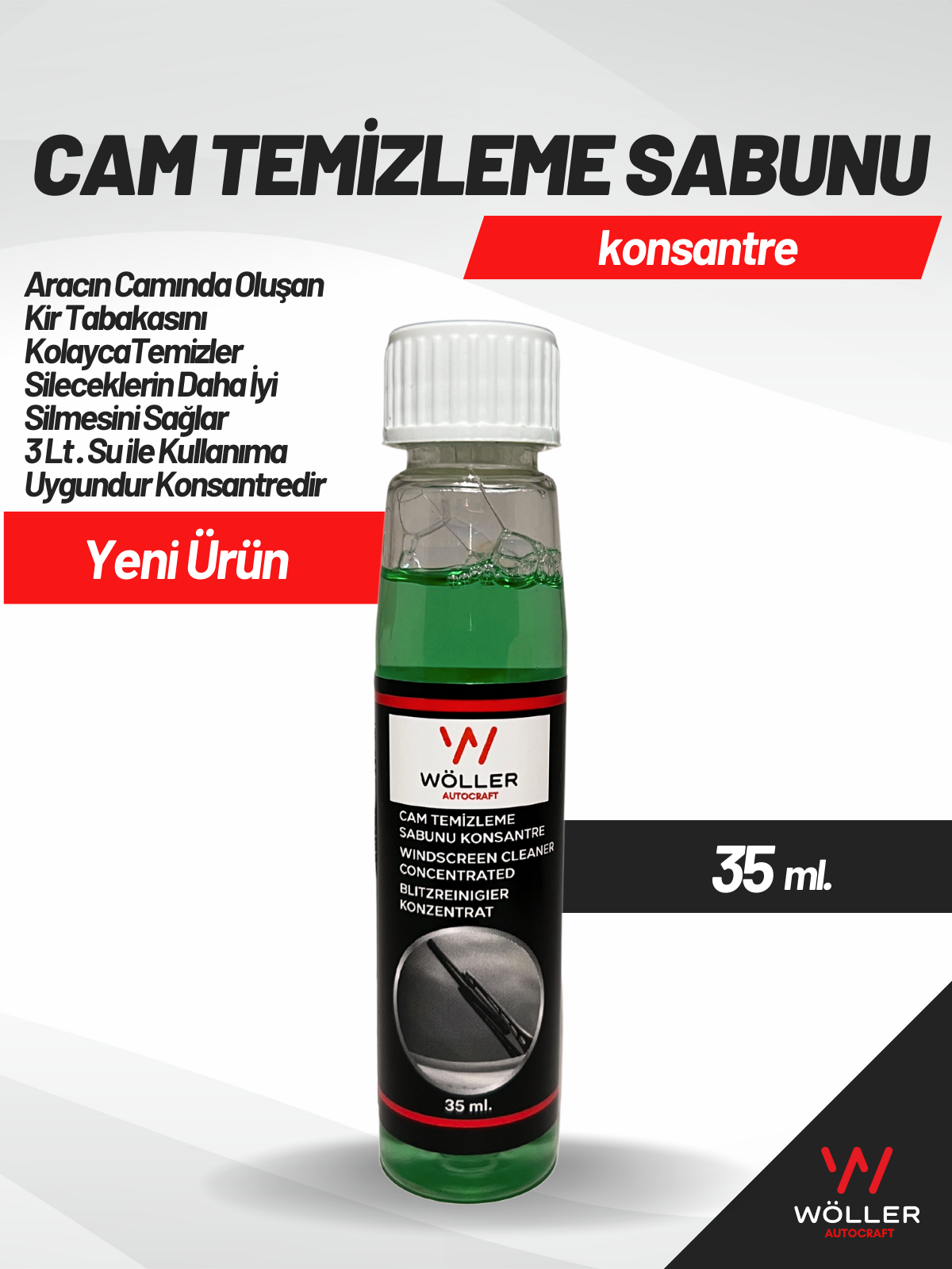 Wöller Cam Temizleme Sabunu Konsantre 35 Ml