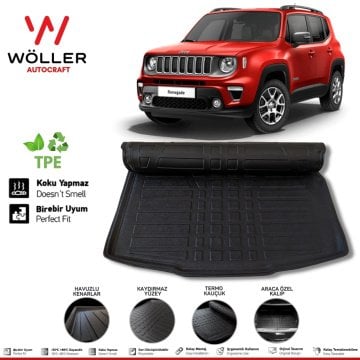 Jeep Renegade Bagaj Havuzu 2014 2021 Arası 3D Wöller Ultraflex Esnek