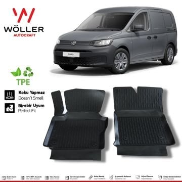 Volkswagen Caddy Panelvan Paspas 2021 Sonrası 3d Havuzlu Wöller Paspas