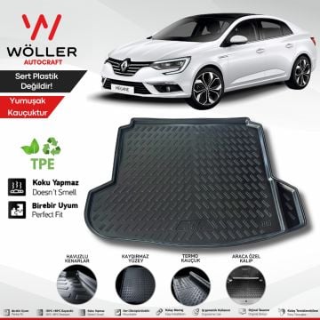 Renault Megane 4 Sedan Bagaj Havuzu 2016 2024 Arası 3D Wöller Ultraflex Esnek