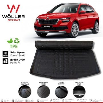 Skoda Kamiq Bagaj Havuzu 2020 Sonrası 3D Wöller Ultraflex Esnek