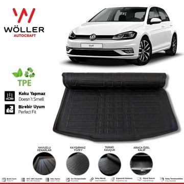 Volkswagen Golf 7.5 7 Bagaj Havuzu 2012 2020 3D Wöller Ultraflex Esnek